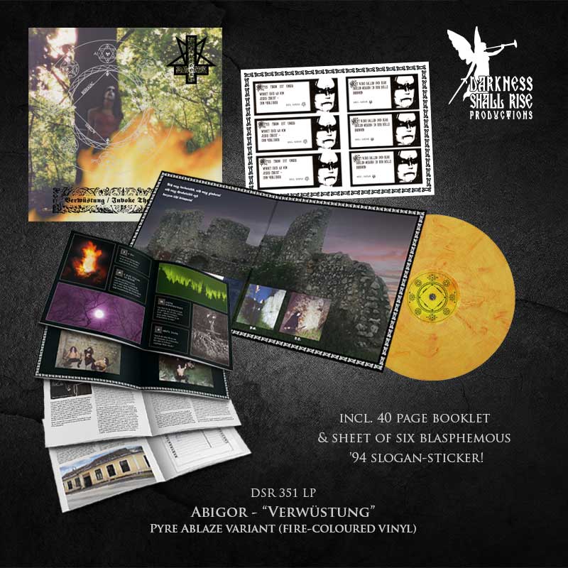 !!!PRE-ORDER: SHIP DATE JULY!!! Abigor - Verwüstung / Invoke The Dark Age LP