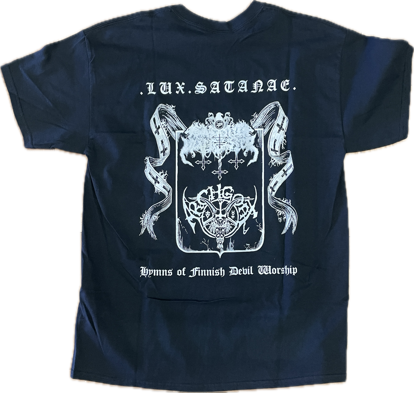 Satanic Warmaster / Archgoat - Lux Satanae T-shirt (used)