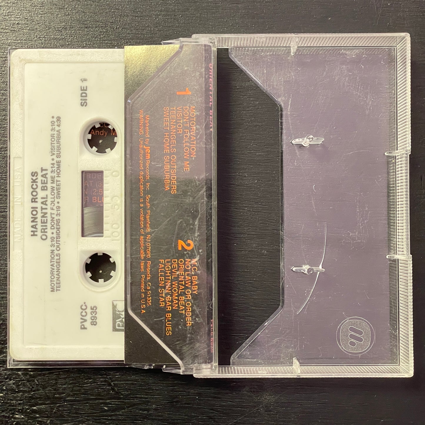 Hanoi Rocks - Oriental Beat original cassette tape (used)