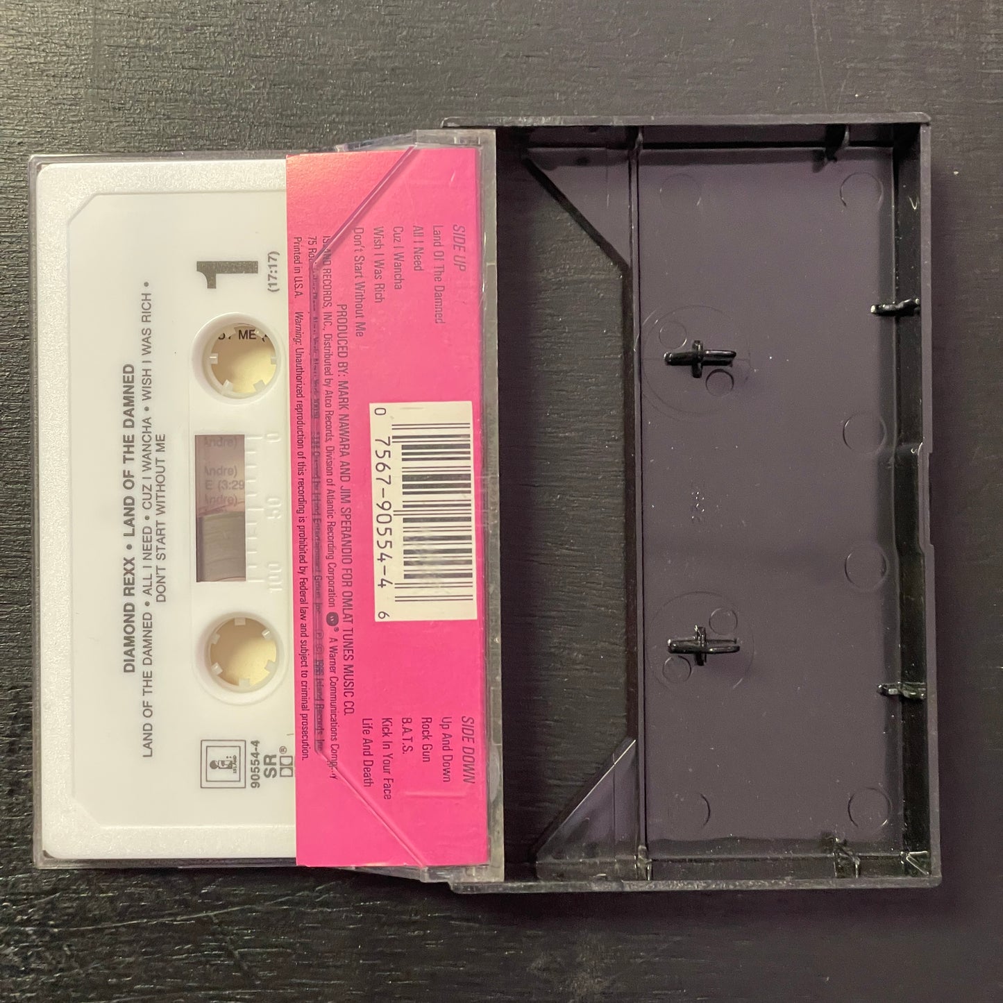 Diamond Rexx – Land Of The Damned original cassette tape (used)
