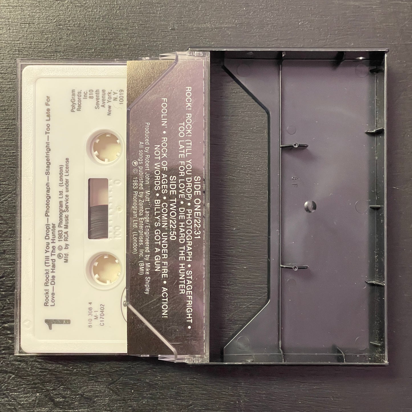 Def Leppard – Pyromania original cassette tape (used)