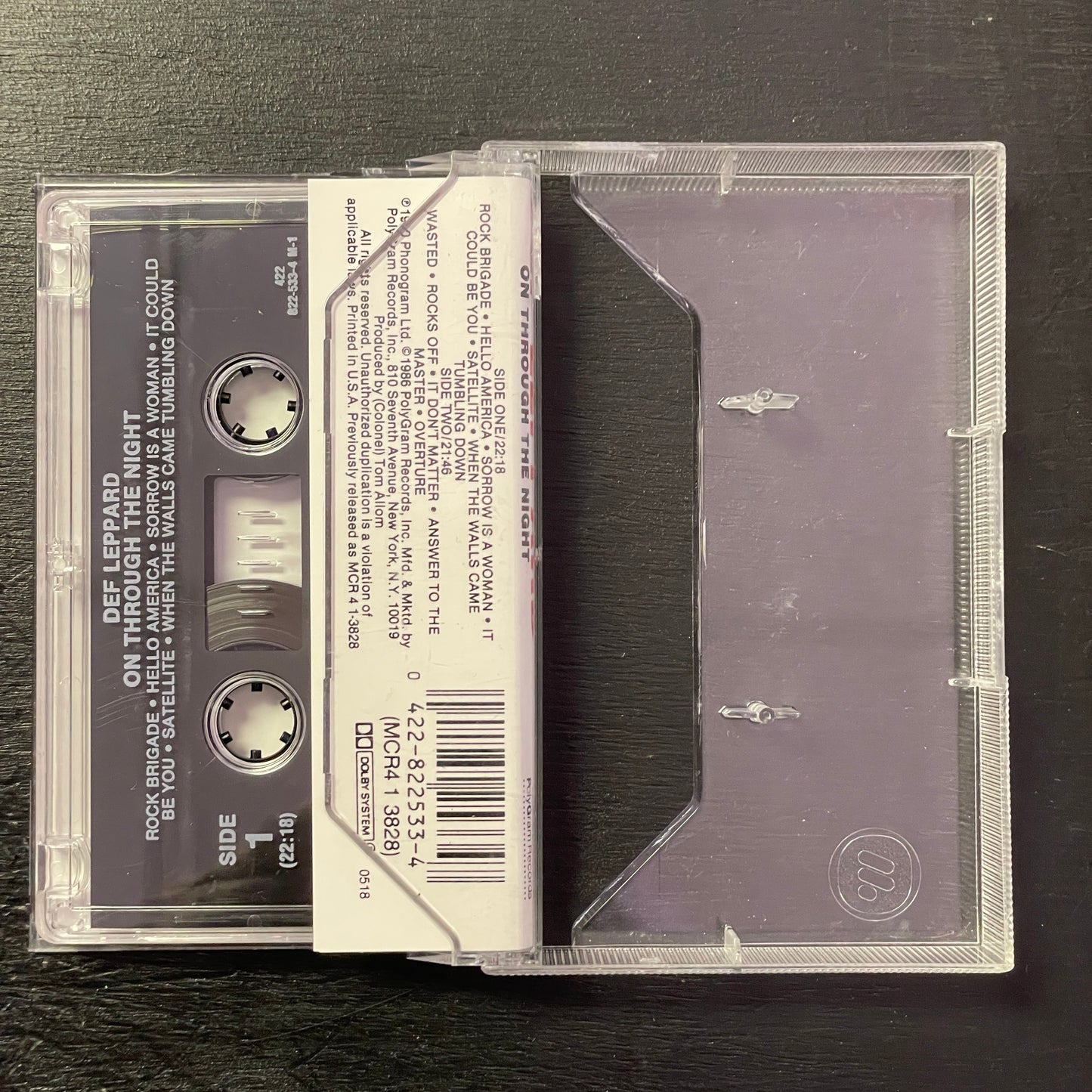 Def Leppard – On Through The Night original cassette tape (used)