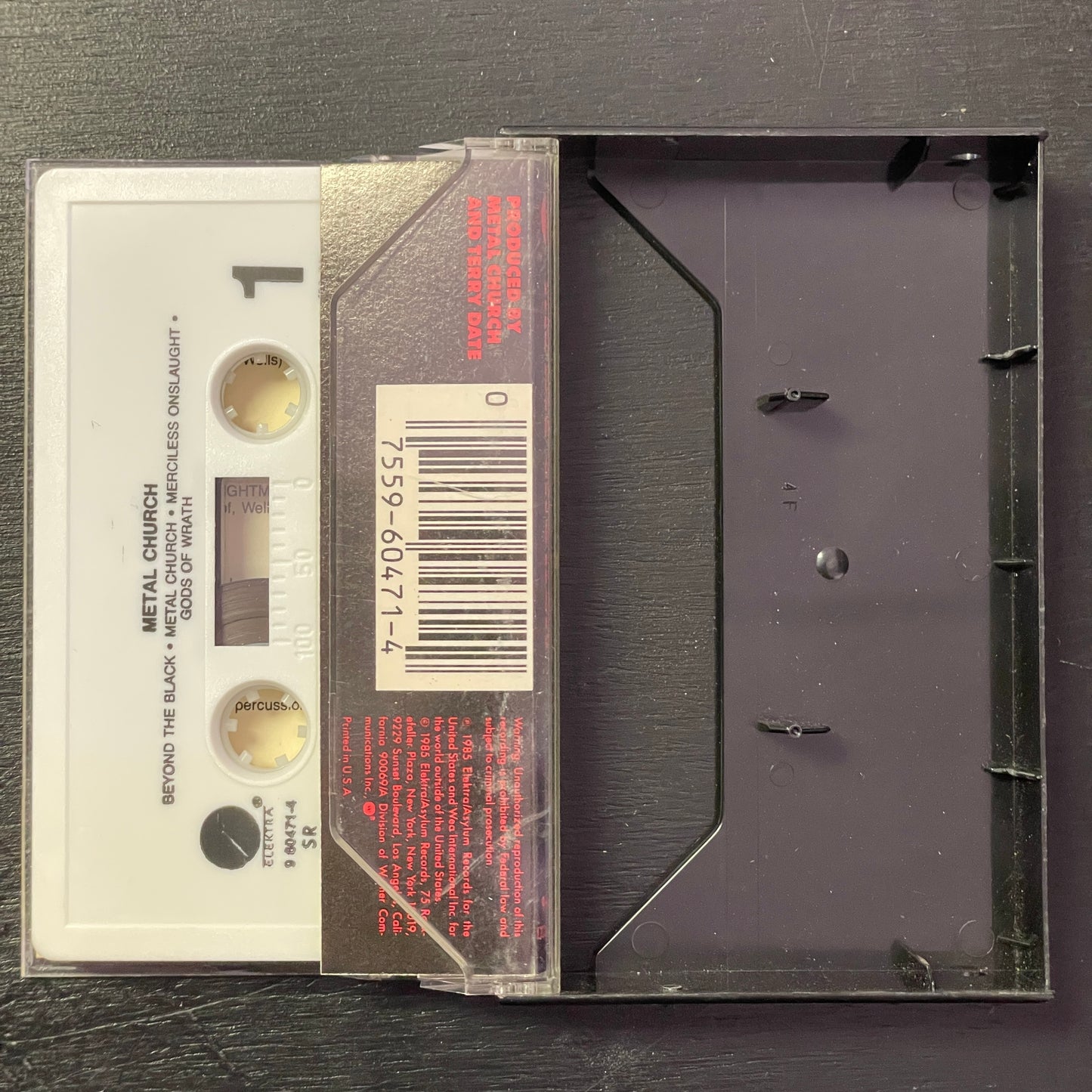 Metal Church – Metal Church original cassette tape (used)
