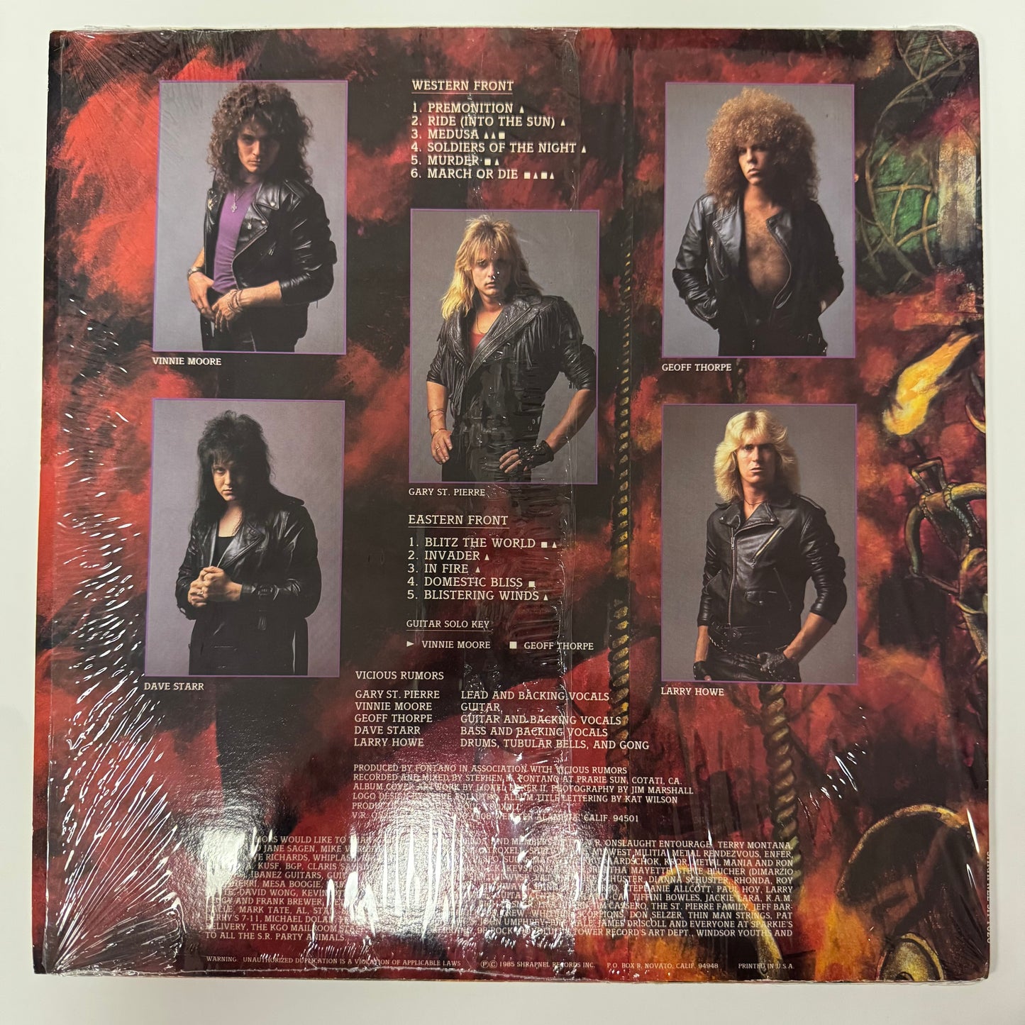 Vicious Rumors - Soldiers of the Night LP (used)