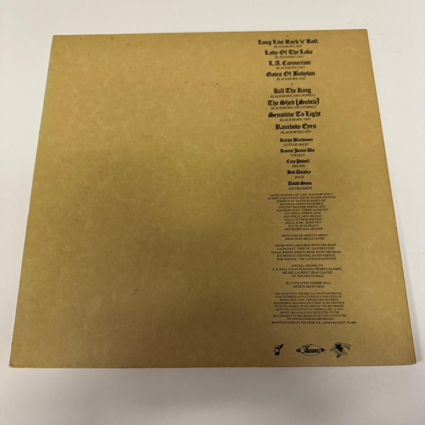 Rainbow - Long Live Rock 'n' Roll LP - Japanese pressing with obi (used)
