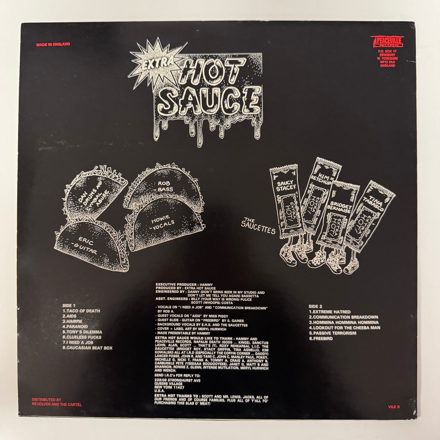 Extra Hot Sauce - Taco of Death original LP (used)