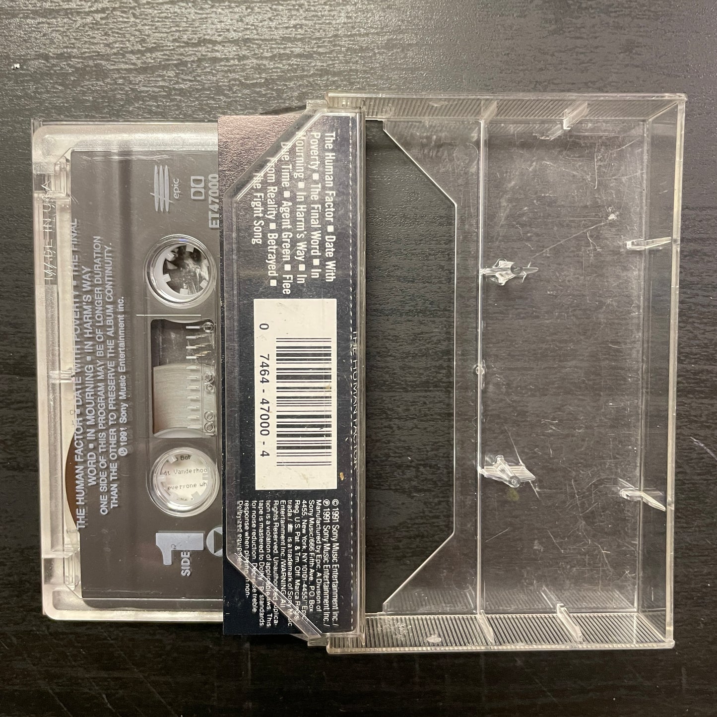 Metal Church – The Human Factor original cassette tape (used)