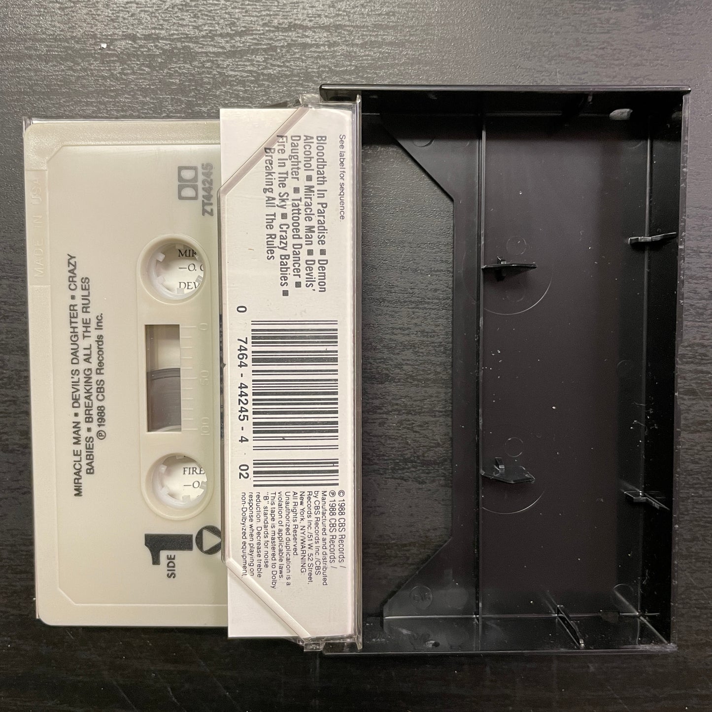 Ozzy Osbourne – No Rest For The Wicked original cassette tape (used)
