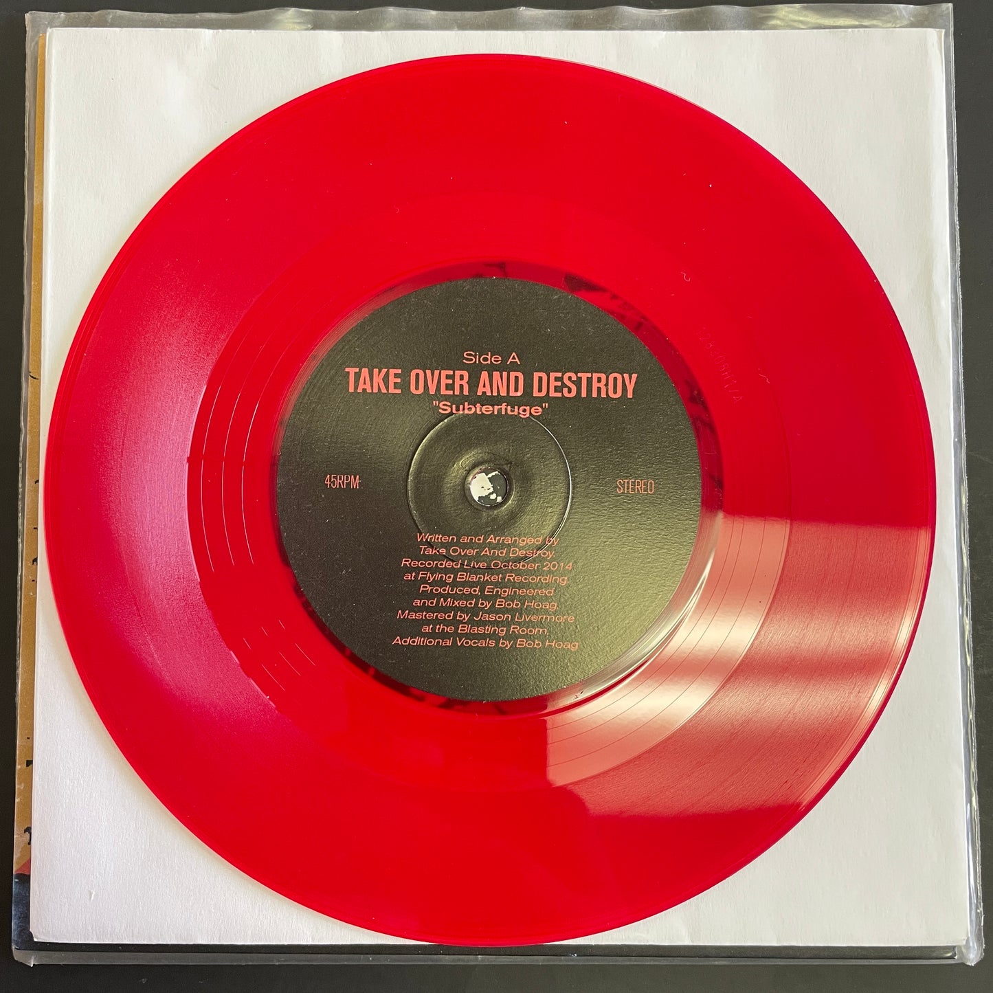 Take Over And Destroy / Gatecreeper – Subterfuge / Poisoned Mind 7" split (used)