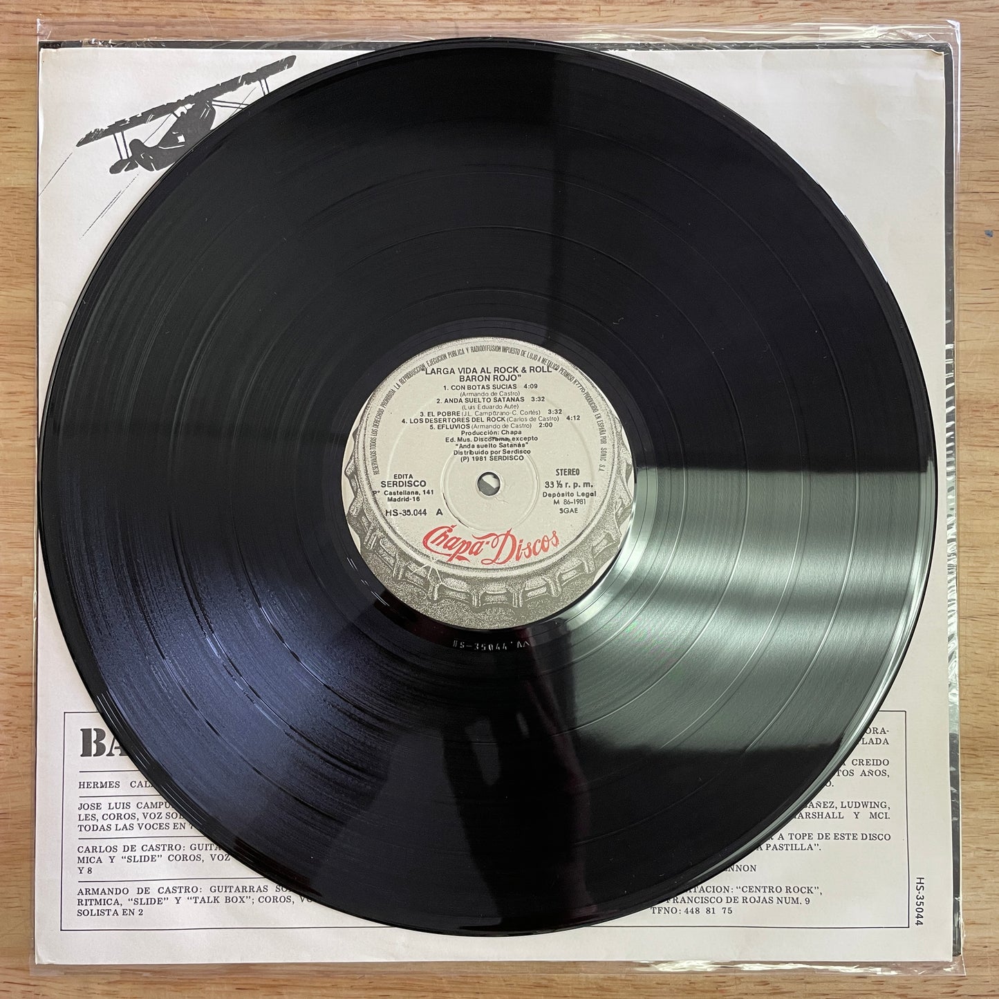 Baron Rojo - Larga vida al rock and roll LP (used)