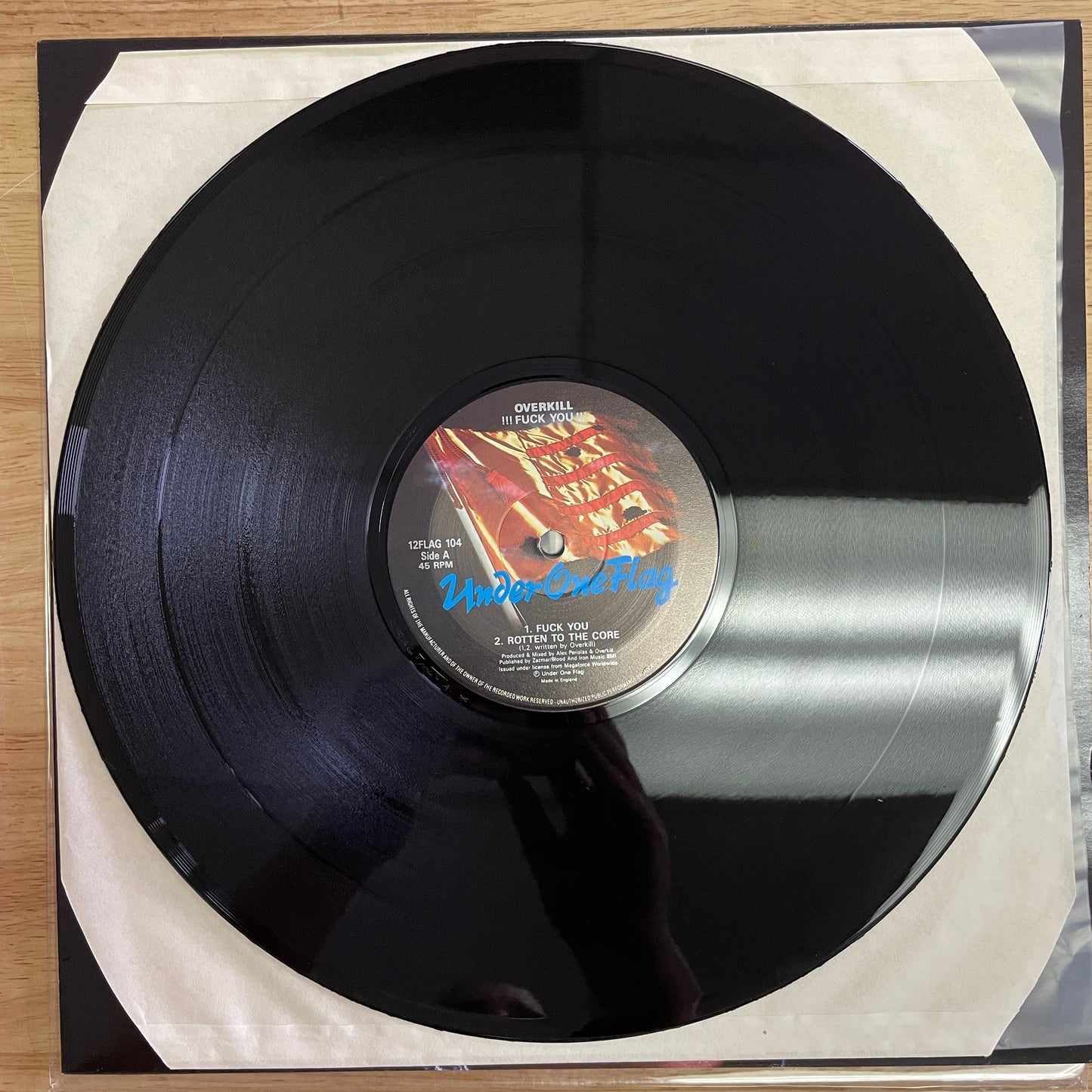 Overkill – !!!Fuck You!!! original 12" EP - UK pressing (used)