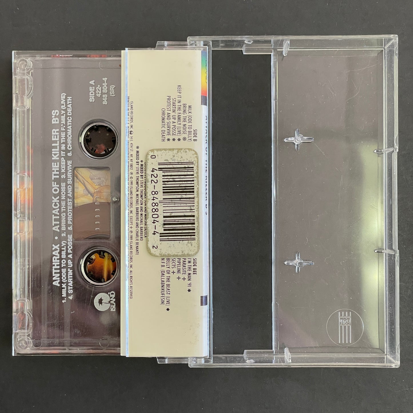 Anthrax – Attack Of The Killer B's original cassette tape (used)