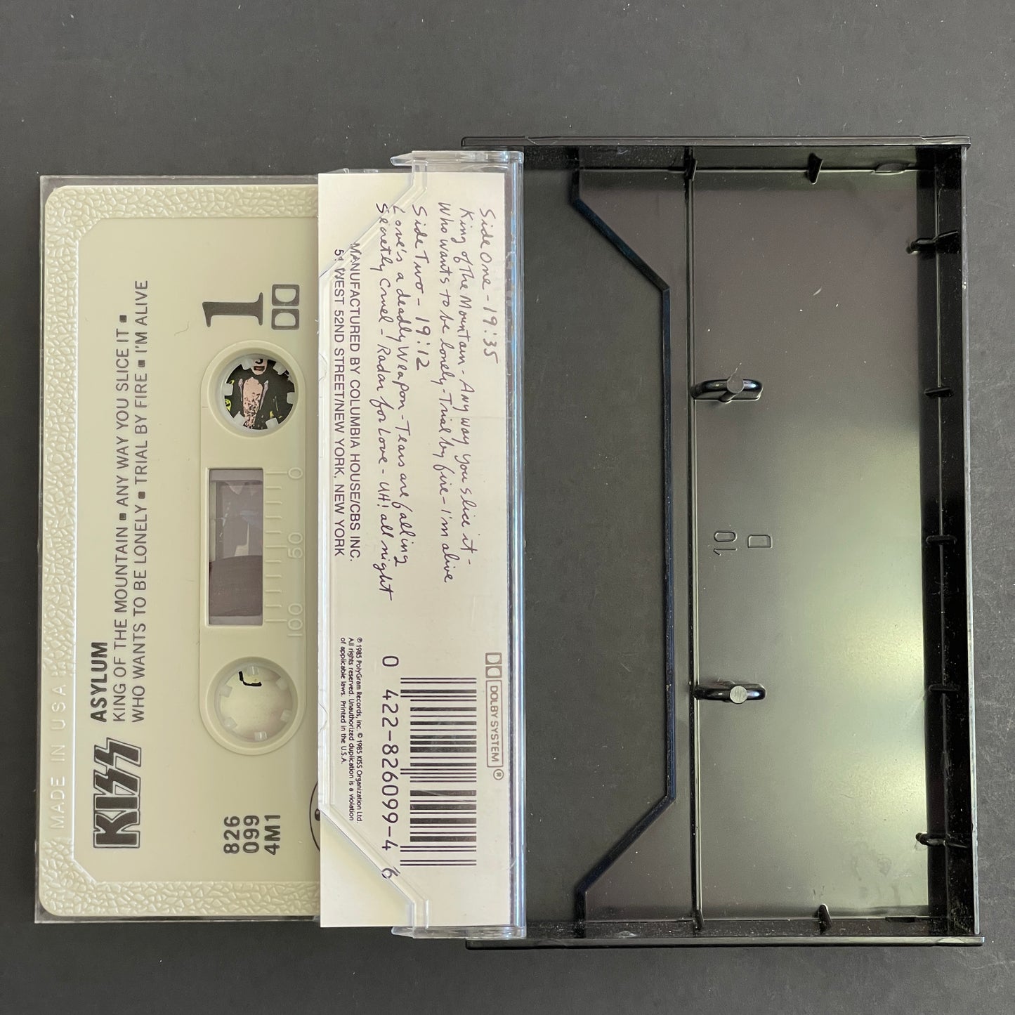 Kiss – Asylum original cassette tape (used)