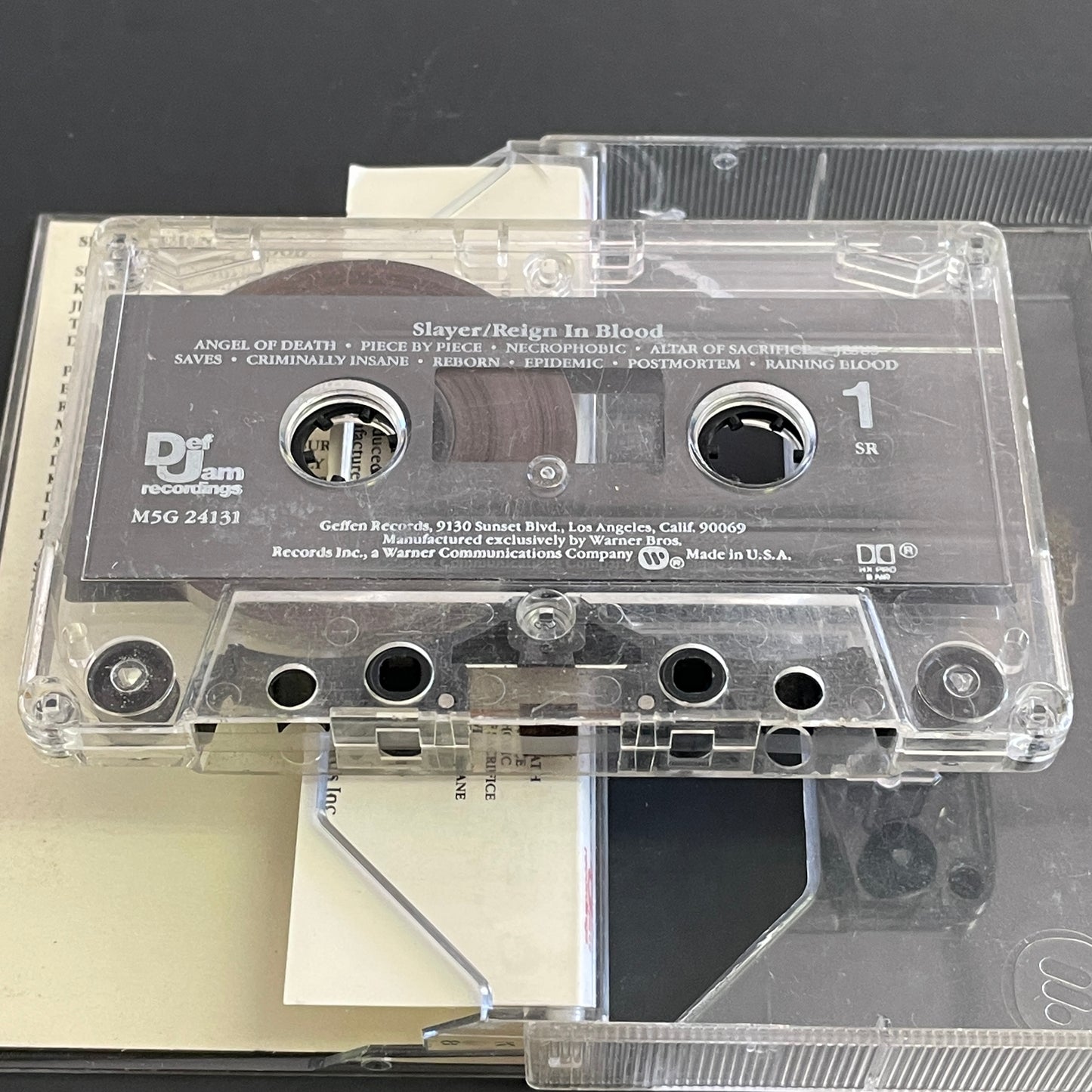 Slayer – Reign In Blood original cassette tape (used)