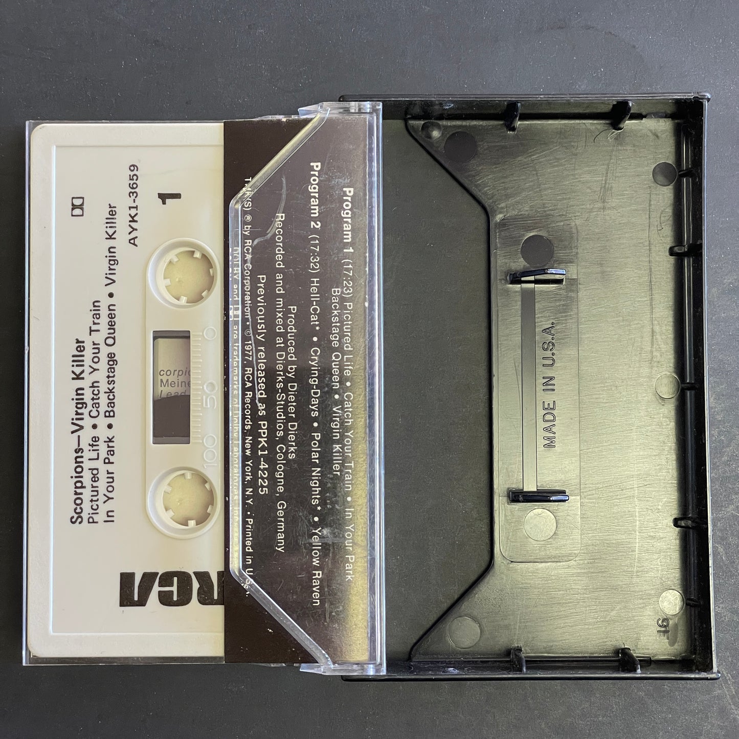 Scorpions – Virgin Killer cassette tape (used)