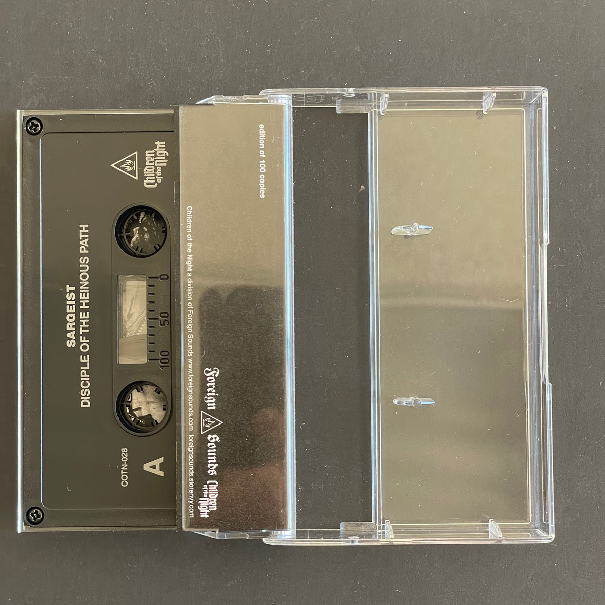 Sargeist – Disciple Of The Heinous Path cassette tape (used)