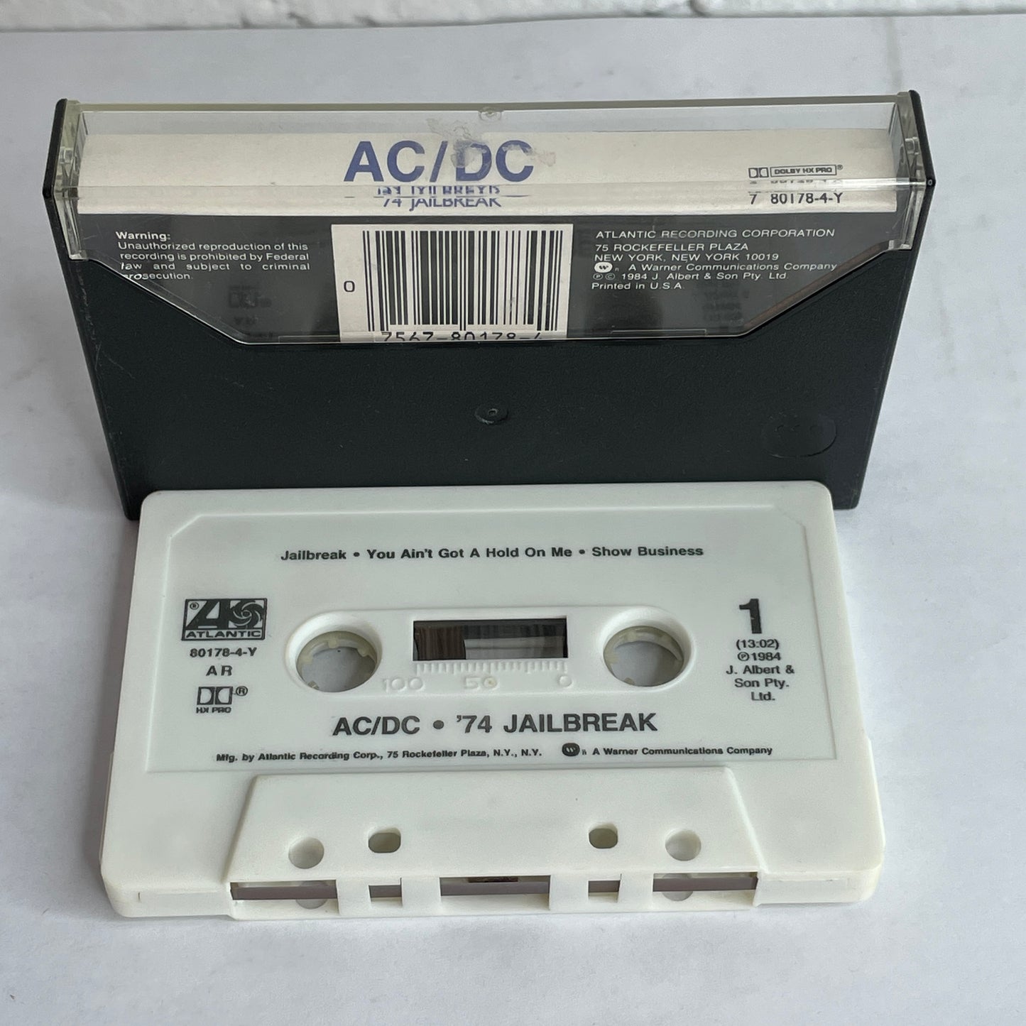 AC/DC - '74 Jailbreak original cassette tape