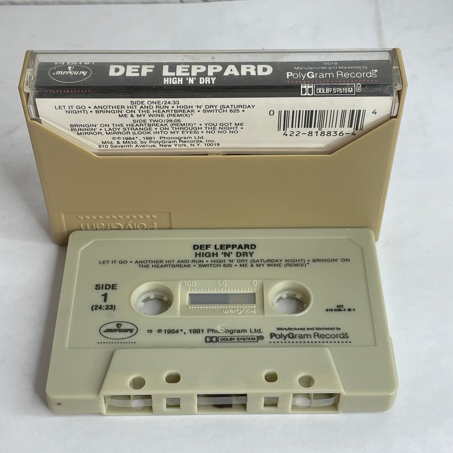 Def Leppard - High 'N' Dry (with bonus tracks) original cassette tape (used)