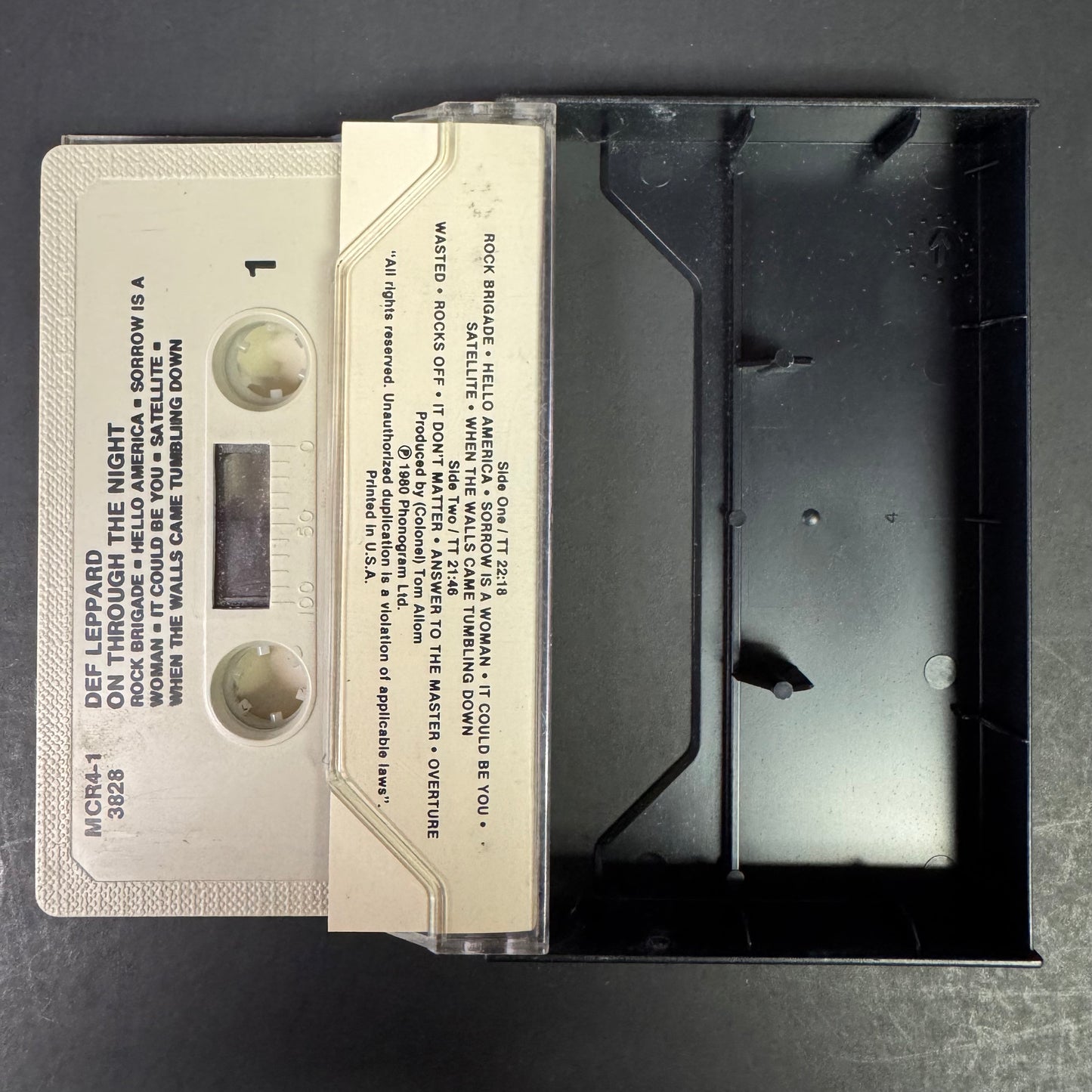 Def Leppard – On Through The Night original cassette tape (used)