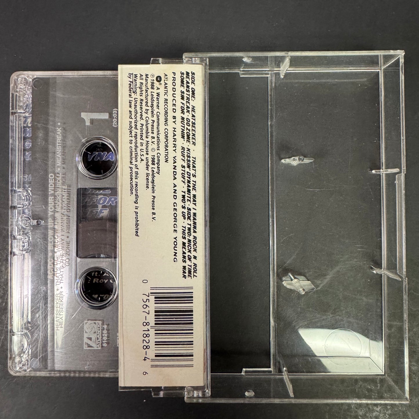 AC/DC – Blow Up Your Video original cassette tape (used)