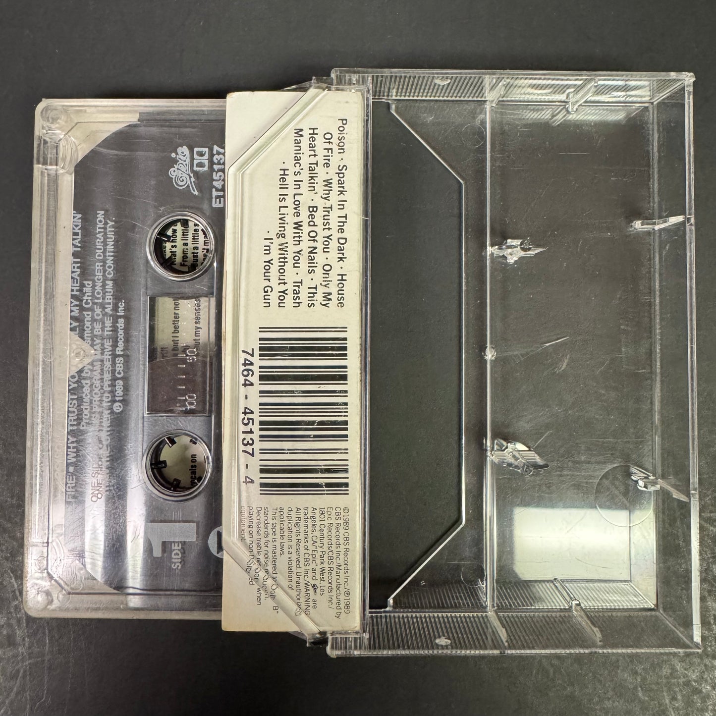 Alice Cooper – Trash original cassette tape (used)