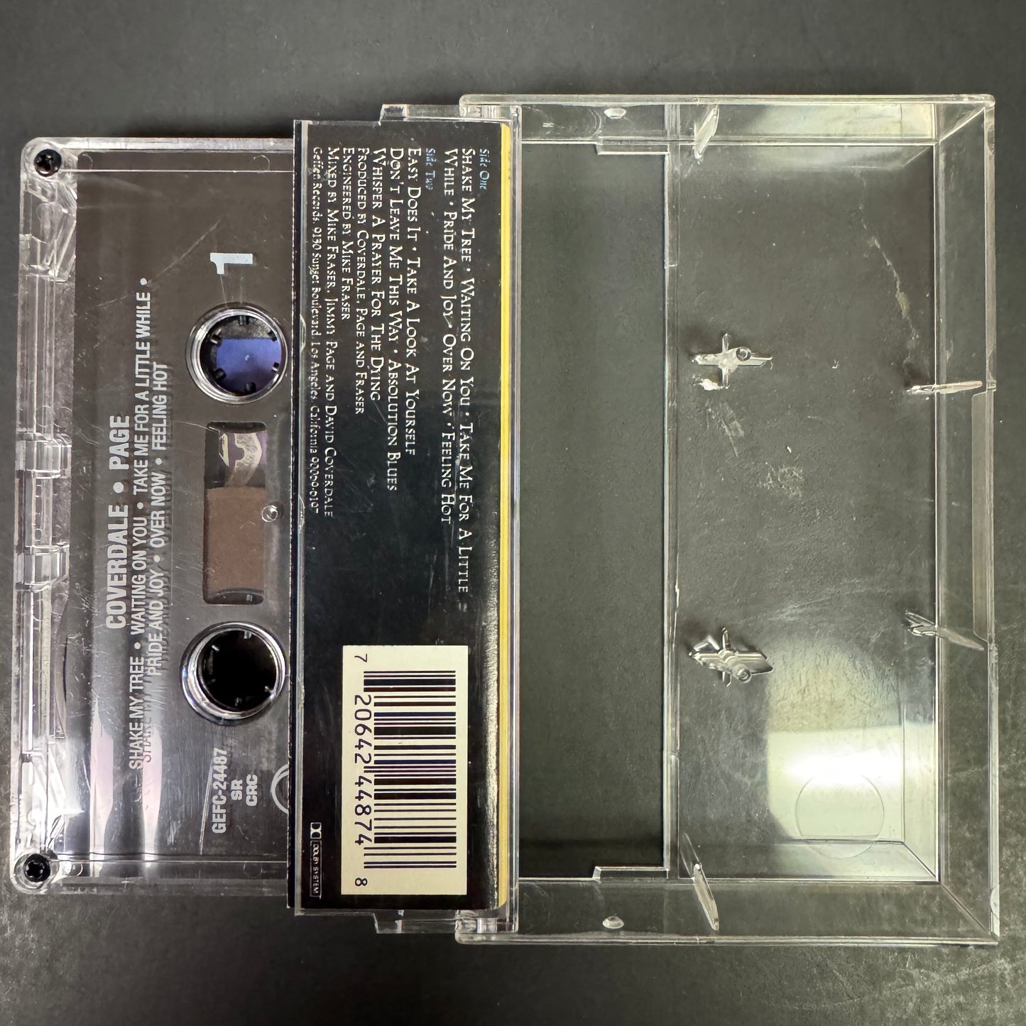 Coverdale Page – Coverdale Page original cassette tape (used)