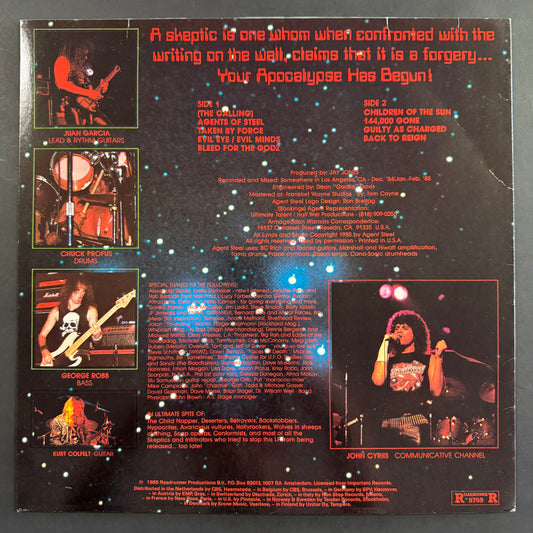 Agent Steel - Skeptics Apocalypse original LP - European pressing (used)