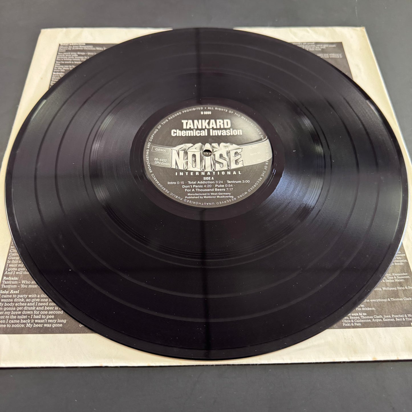 Tankard - Chemical Invasion original LP - German pressing (used)