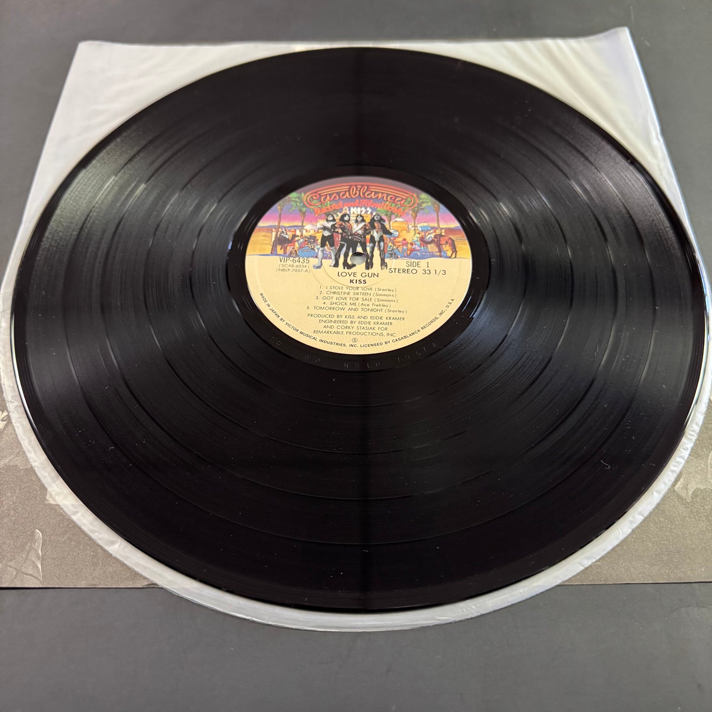KISS - Love Gun original LP - Japanese pressing with obi (used)