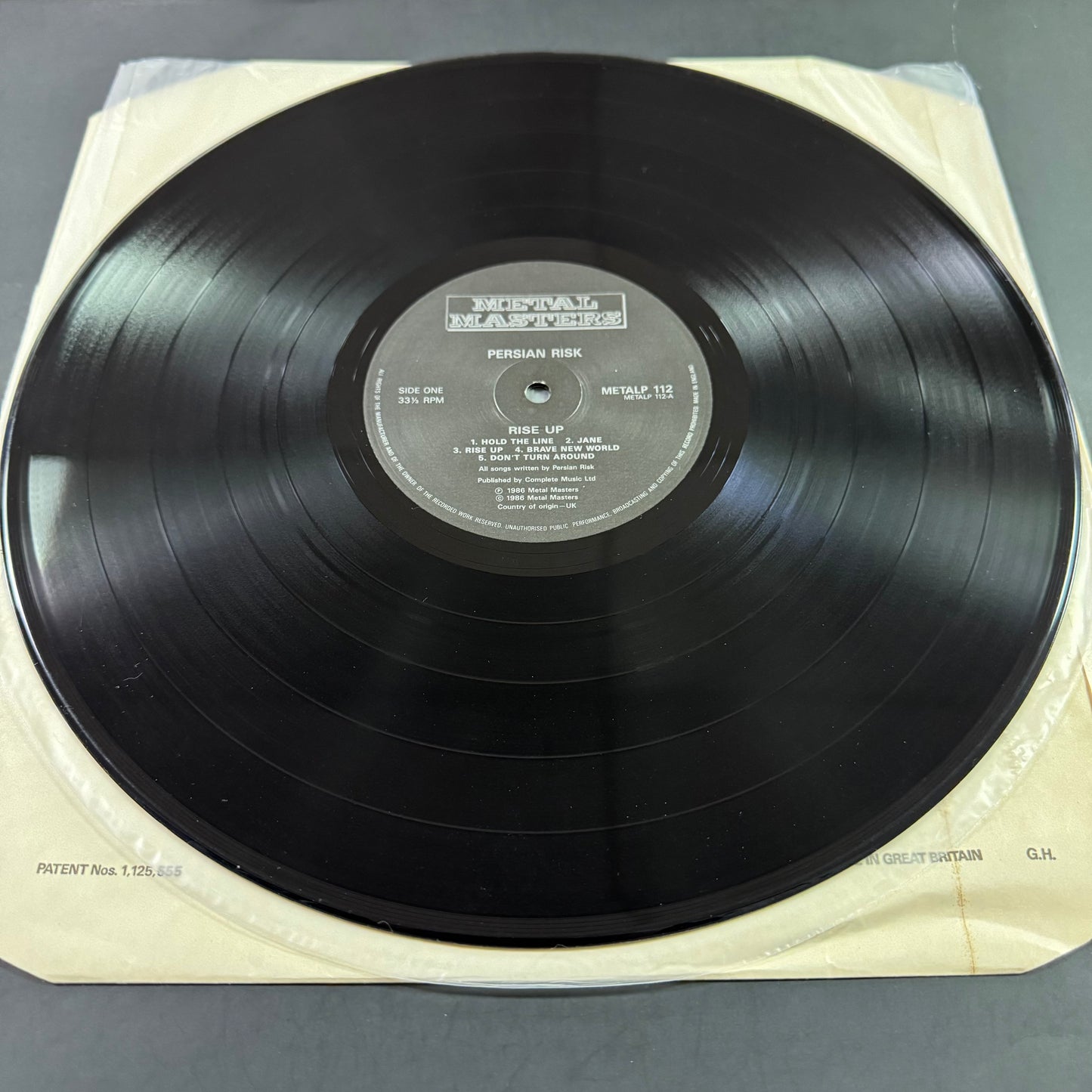 Persian Risk - Rise Up original LP (used)