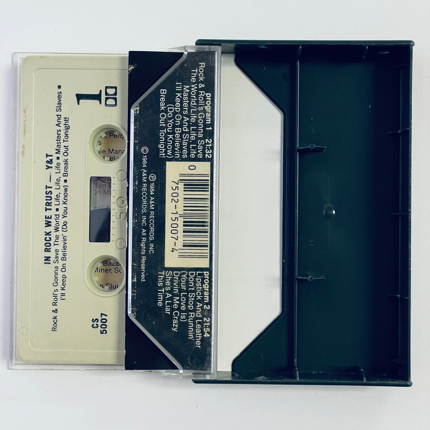 Y & T – In Rock We Trust original cassette tape (used)