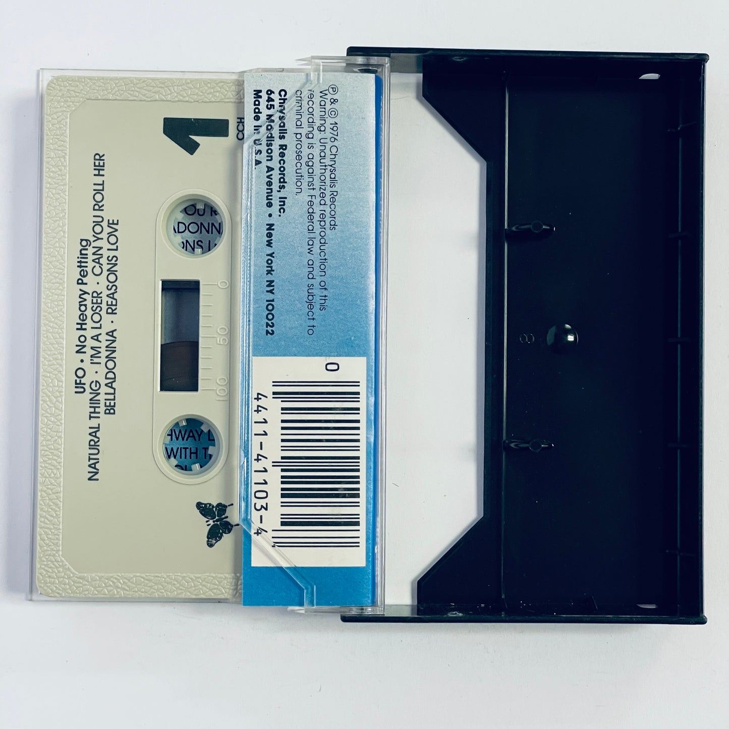 UFO - No Heavy Petting original cassette tape (used)