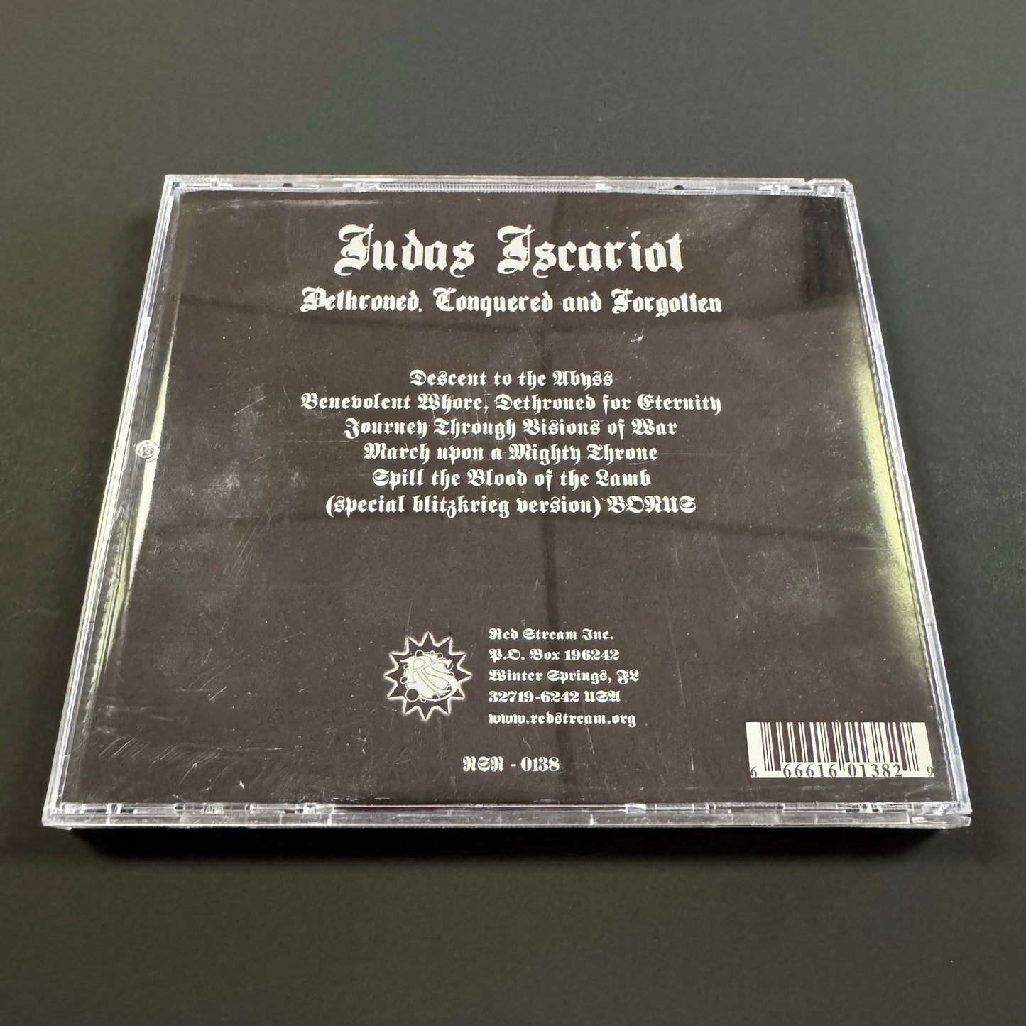 Judas Iscariot - Dethroned, Conquered and Forgotten CD (used)
