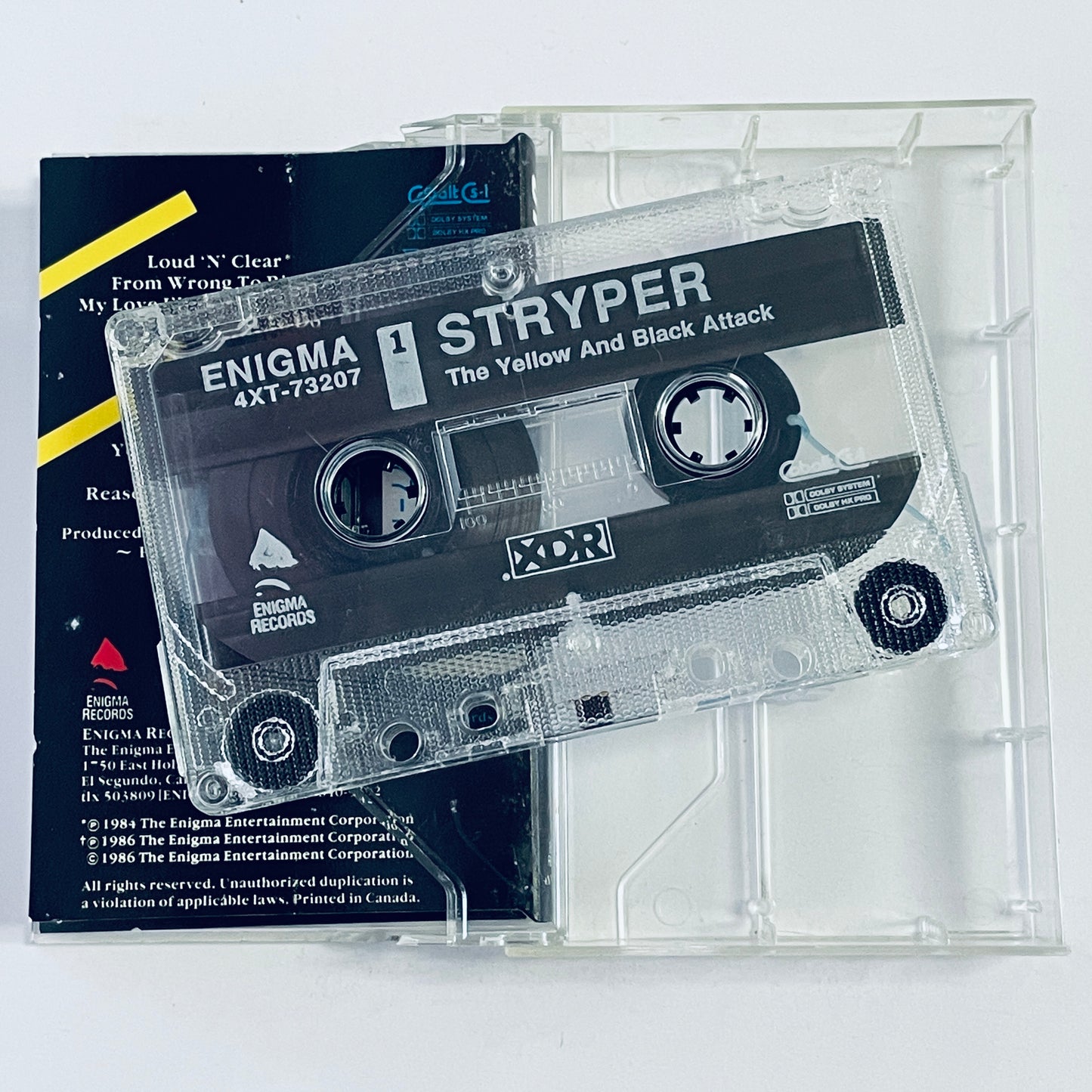 Stryper – The Yellow And Black Attack cassette tape (used)