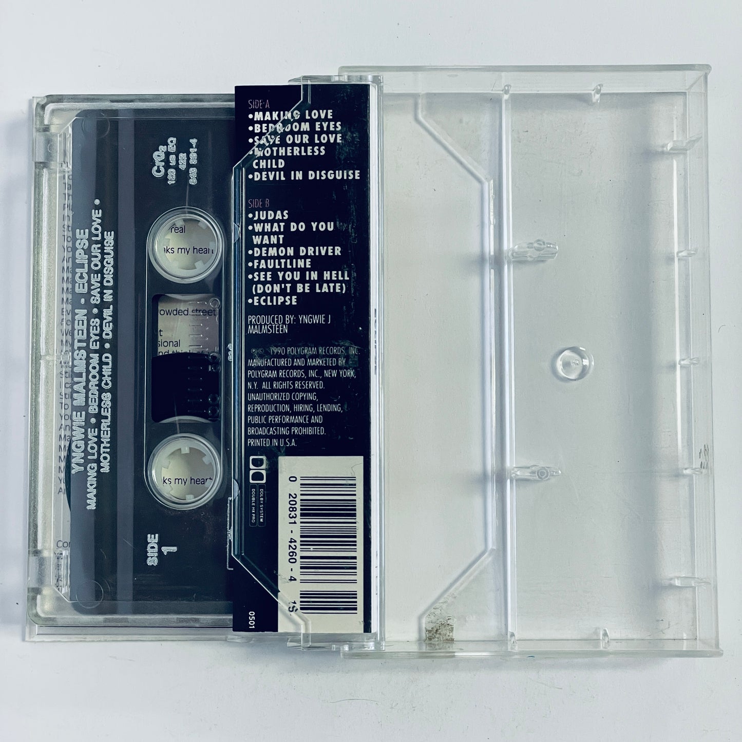 Yngwie Malmsteen – Eclipse cassette tape (used)