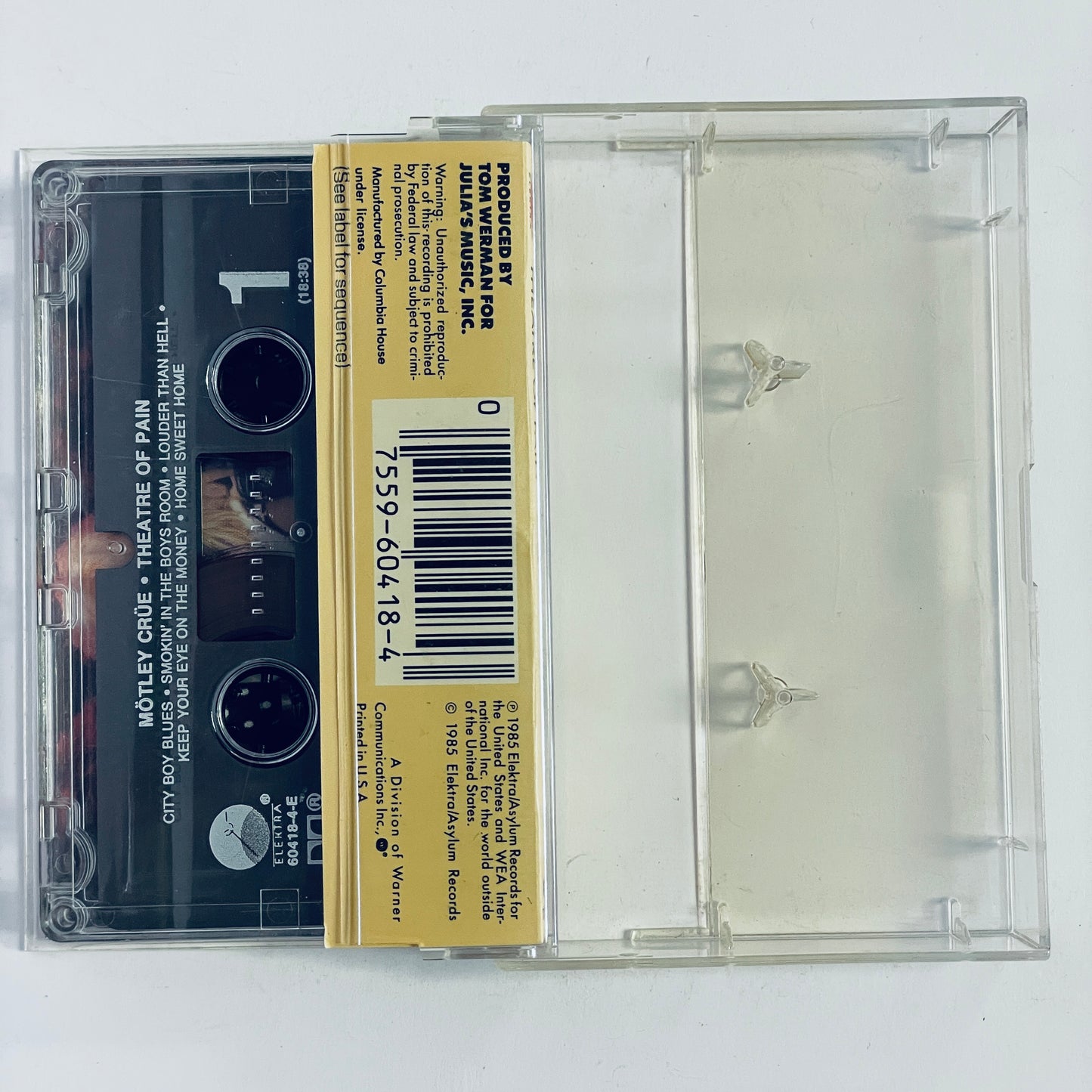 Mötley Crüe – Theatre Of Pain cassette tape (used)