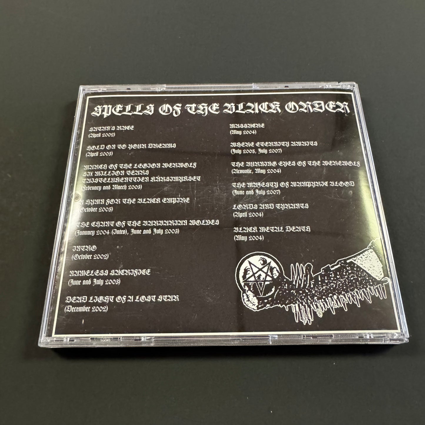 Satanic Warmaster - We Are the Worms That Crawl on the Broken Wings of an Angel (A Compendium of Past Crimes) original CD (used)