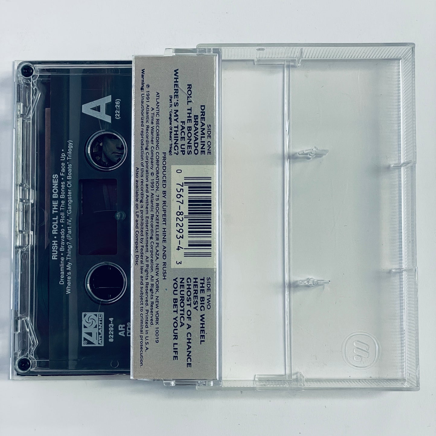Rush - Roll The Bones cassette tape (used)