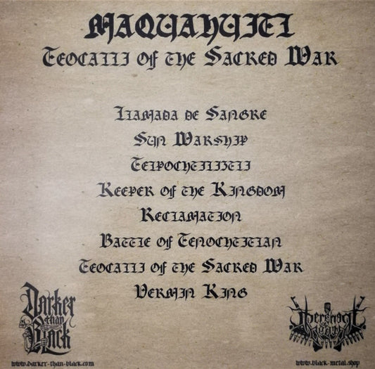 Maquahuitl - Teocalli of the Sacred War LP