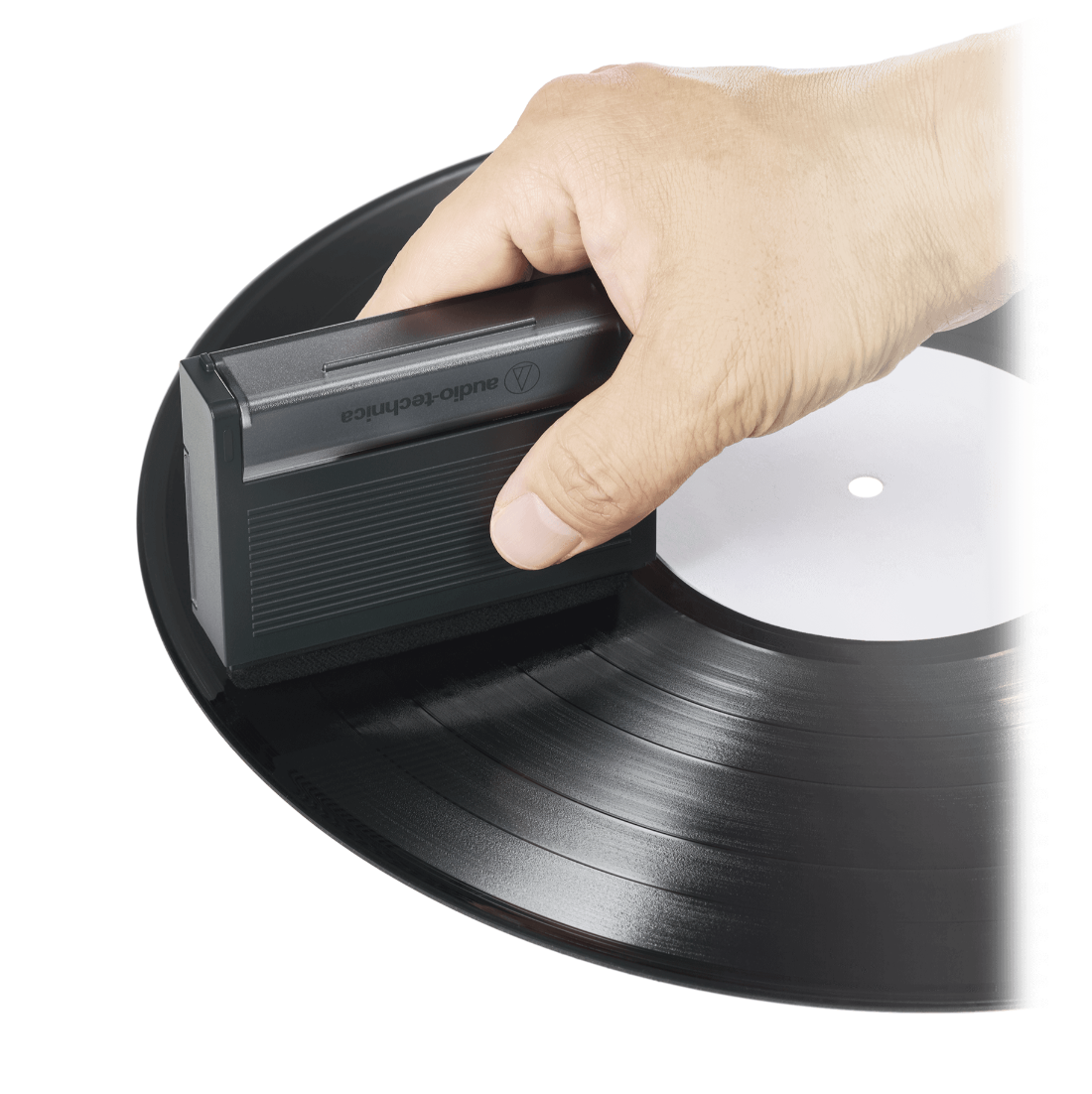 Audio Technica AT6028 Record & Stylus Cleaning Tools With Record Cover Stand Black