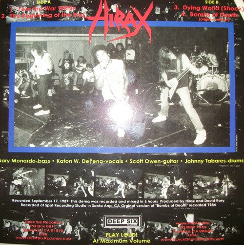 Hirax - Blasted in Bangkok 10" EP