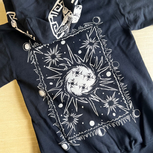 Maquahuitl zip up hooded sweatshirt