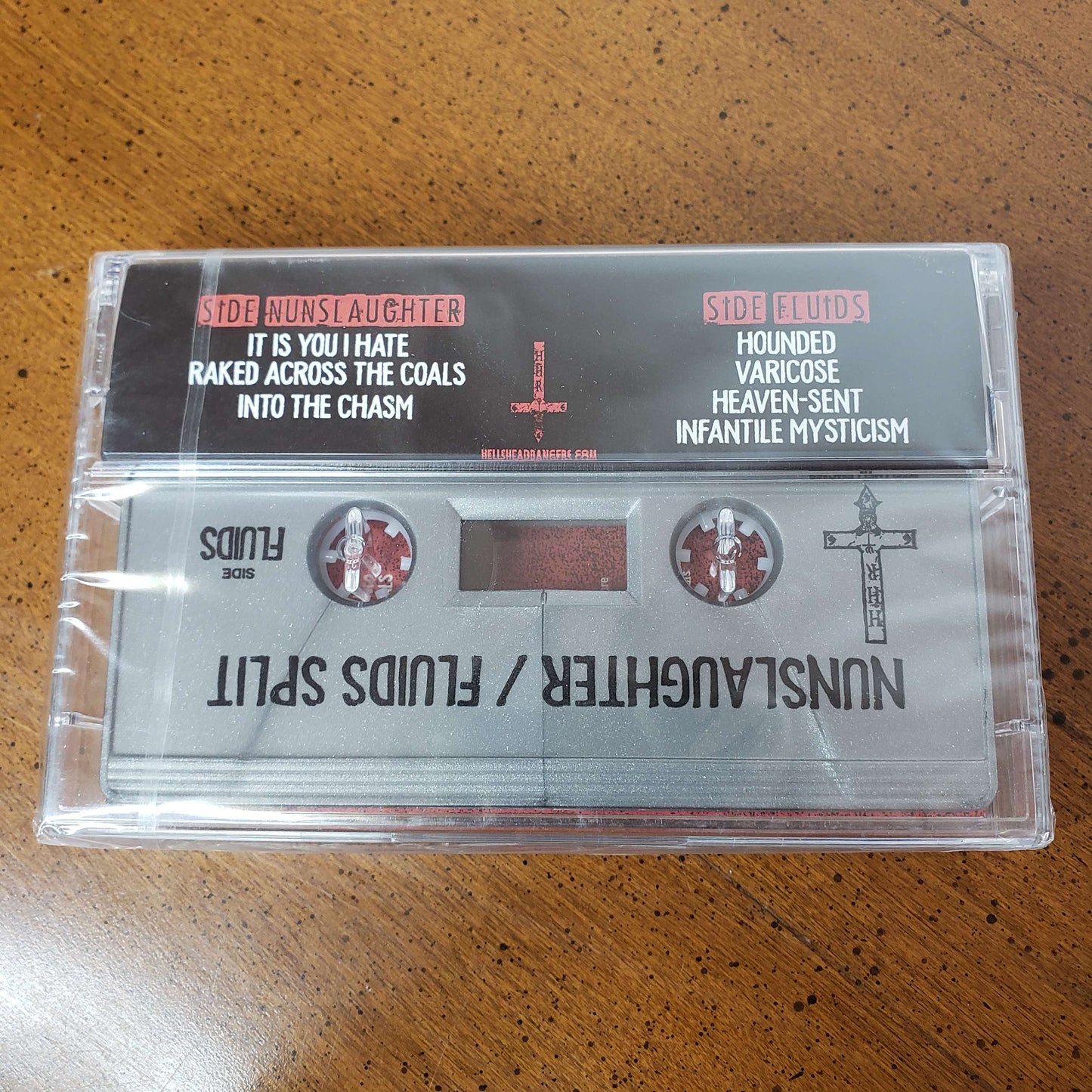 Nunslaughter / Fluids split cassette tape