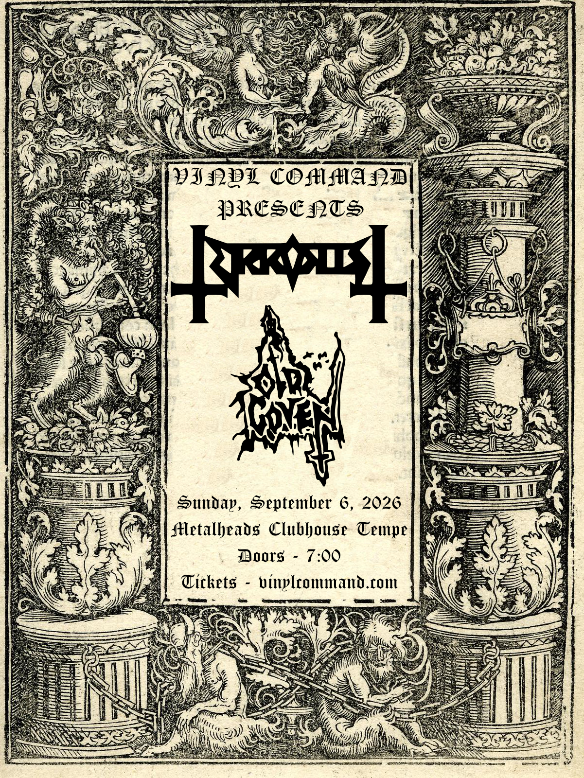 Terrorist and Old Coven live in Tempe, AZ - September 6, 2026 ticket