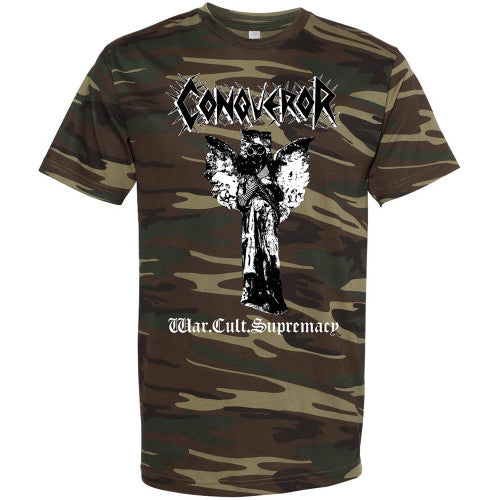 Conqueror - War.Cult.Supremacy Camouflage T-shirt