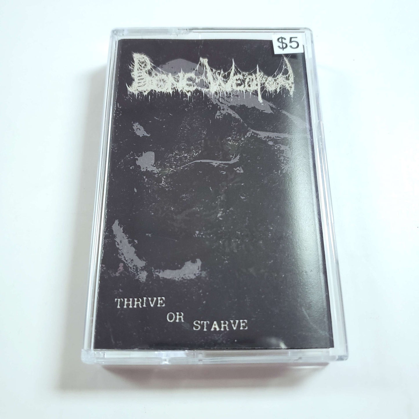 Bone Weapon - Thrive or Starve cassette tape (used)