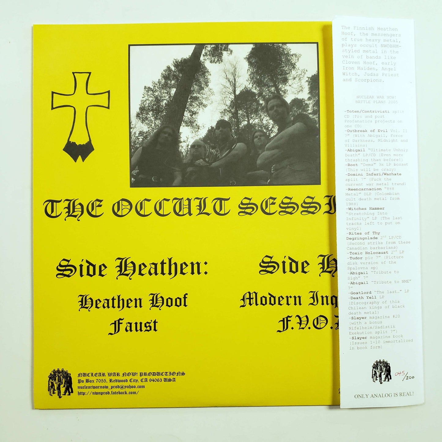 Heathen Hoof - The Occult Sessions original LP (used)