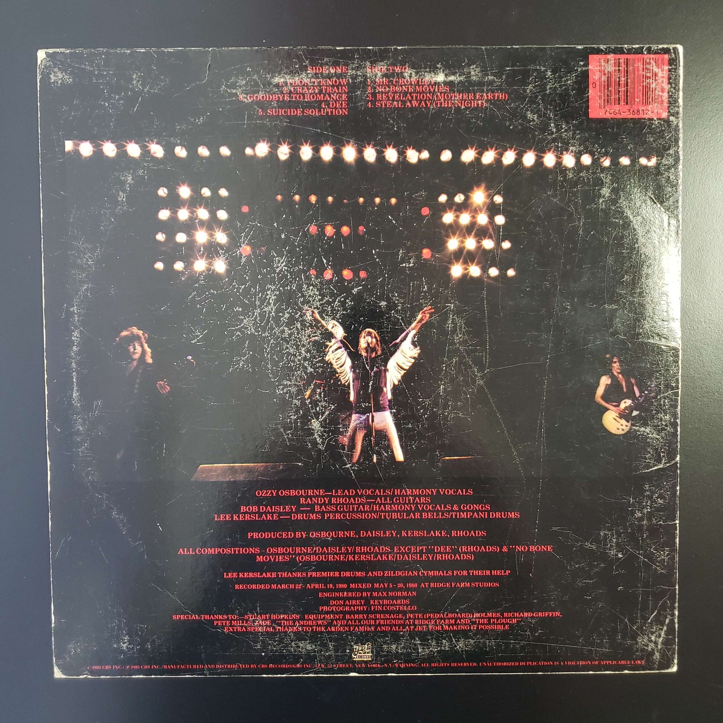 Ozzy Osbourne - Blizzard of Ozz original LP (used)