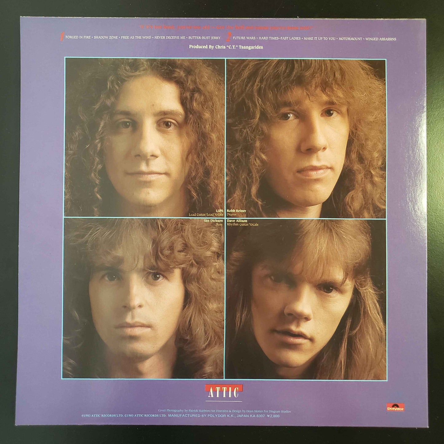 Anvil - Forged in Fire original LP (used)