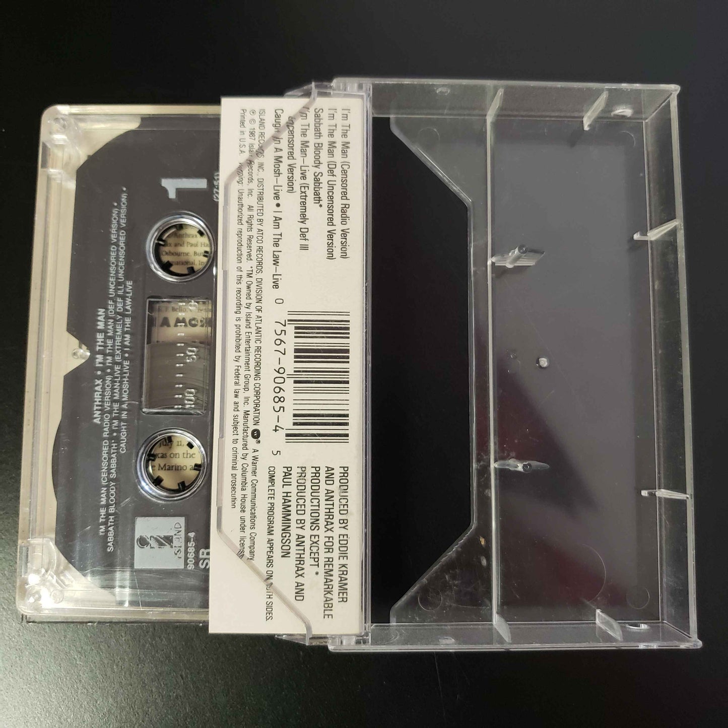 Anthrax - Among the Living original cassette tape (used)